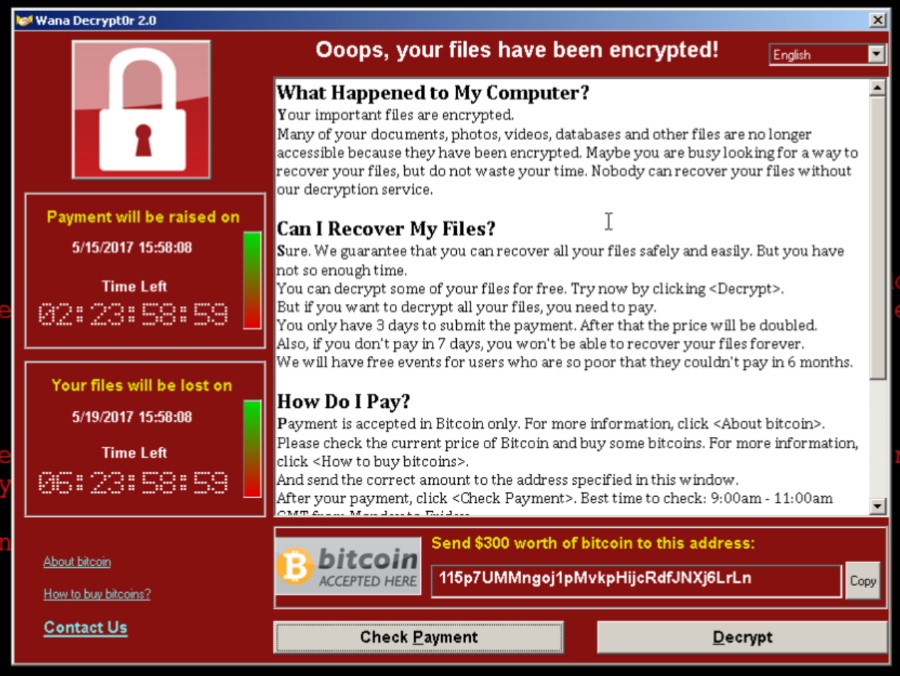 WannaCry: cosa è un ransomware e come funziona