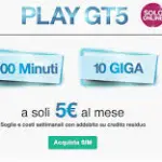 PLAY GT5, con Tre Italia 1000 minuti e 10 GB al mese
